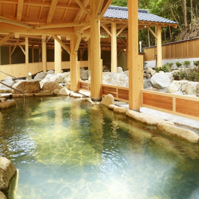 湯ノ口温泉宿泊券 一泊素泊りロッジ5名様