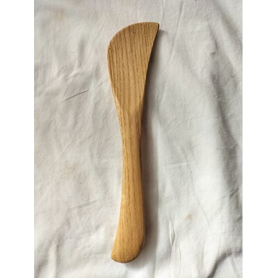 木べら　スパチュラ　右利き用　栗の木　ナチュラル