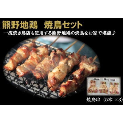 【テレビで紹介されました】熊野地鶏　焼鳥セット