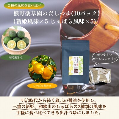 熊野だしを味わう充実セット(だしパック×2、だしつゆ×1、新姫七味ポチ袋タイプ×1)