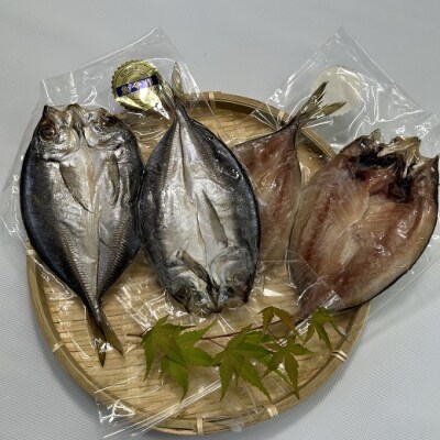 香酸柑橘果汁が塩味を引き立てた干物 減塩干物 あじ開き