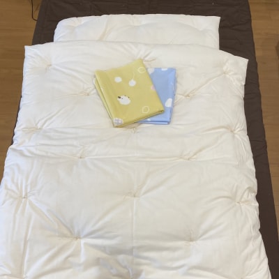 オーダーメイド　ベビー用布団　4点セット　木綿わた　掛け布団　敷き布団　カバー付き