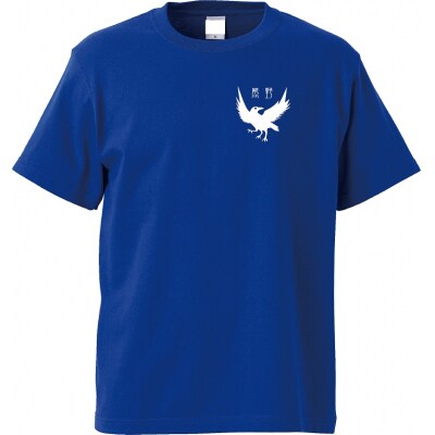 導きのカラスTシャツ　ブルー(Mサイズ)