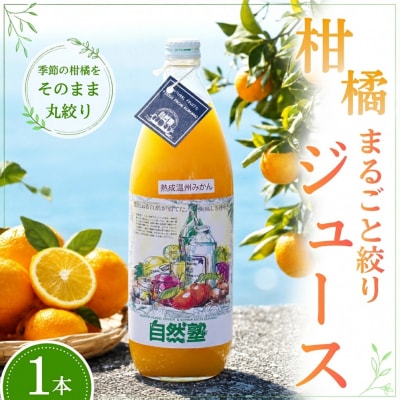 みかんジュース【柑橘100%】まるごと絞りジュース 1本入り 12.自然塾