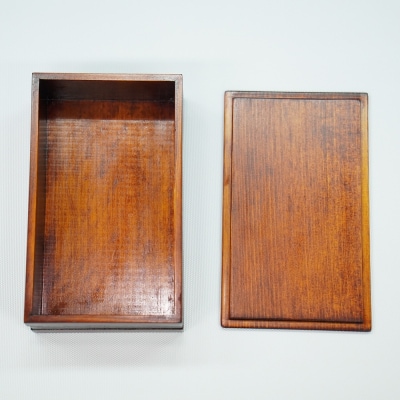 工房南 木のお弁当箱 ヒノキ 拭漆 木工品 うるし ランチボックス