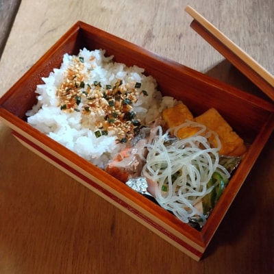 工房南 木のお弁当箱 ヒノキ 拭漆 木工品 うるし ランチボックス