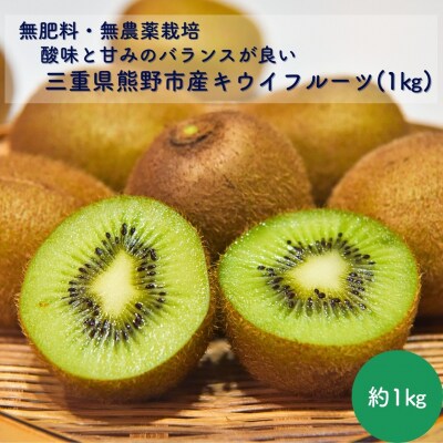 【自然栽培】三重県熊野市産キウイフルーツ(ヘイワード)(約1kg)