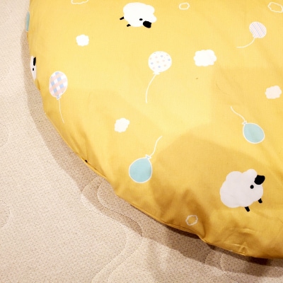 オーダーメイド ベビー用 まん丸敷布団(カバー付き) 木綿わた 赤ちゃん 出産祝い 孫