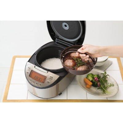 タイガー魔法瓶 ごはんとおかずを同時調理! IH炊飯器 JKT-L180TP 1升炊き