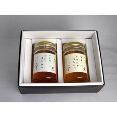 【青森県産】澤谷養蜂園　自家採取国産はちみつギフトBセット(アカシア・とち　420g各1本)