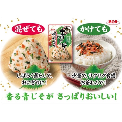 浜乙女 ふりかけ 混ぜ込み 香るごはん 青じそと明太子風 20g (10個セット)