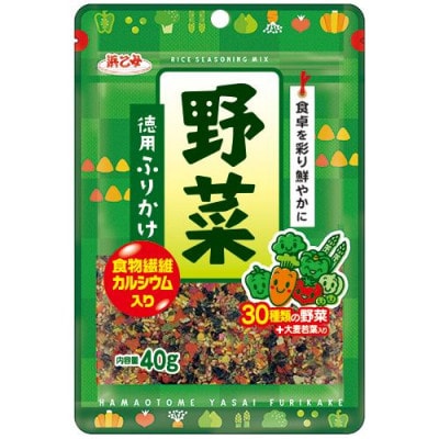 浜乙女 徳用ふりかけ 野菜 40g (10個セット)