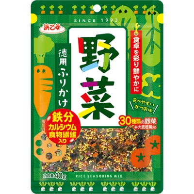 浜乙女 徳用ふりかけ 野菜 40g (10個セット)