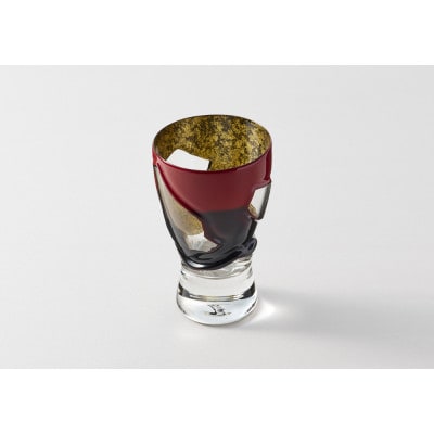 漆とガラス破片が融合した酒器【包-TsuTsuMu-】ショットグラス / 和色