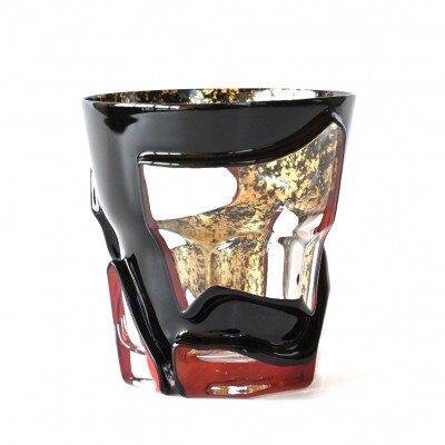 漆とガラス破片が融合した酒器【包-TsuTsuMu-】タンブラー / 緋入り