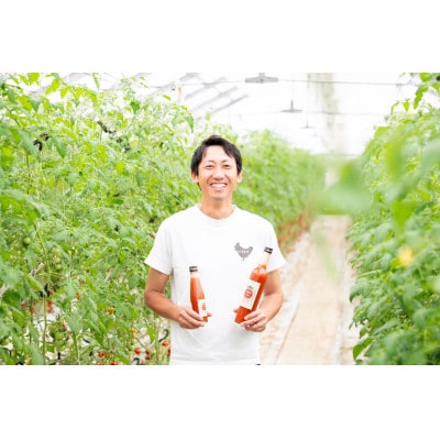 【生産者こだわり】完熟ミニトマトジュース　200ml×6本　濃厚リコピンストレート　ギフトセット