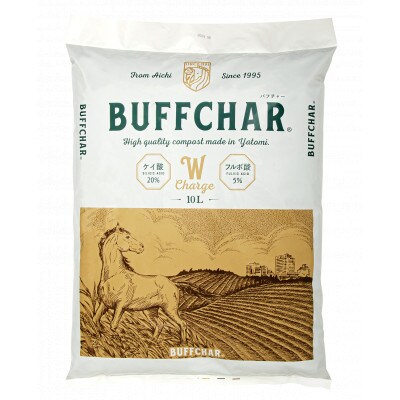 【弥富市】BUFFCHAR(R)バフチャー(サラブレッド馬ふん堆肥)　Sサイズ 3kg