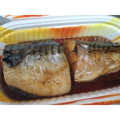 サバ煮つけ　1匹分(4切れ)　【共通返礼品】　ジューシーで脂の乗った鯖の煮付けをお手軽な冷凍で