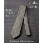 【手織りネクタイ】ゴールド 丹後ジャカードタイ kuskafabric 京都・丹後のシルク織物