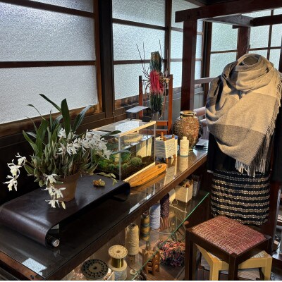 【京都府与謝野町】シルク100% 真綿格子ストール マルチカラー お肌に優しい高級品 贈答用にも