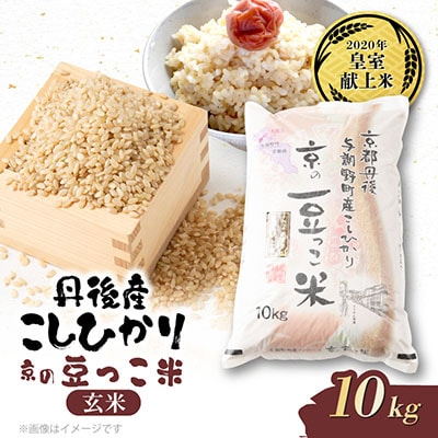 【先行受付】令和8年新米　数量限定　京都与謝野町産コシヒカリ「京の豆っこ米」玄米10kg×1袋