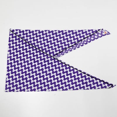 一色ちりめんあずま袋　波なみ(パープル)