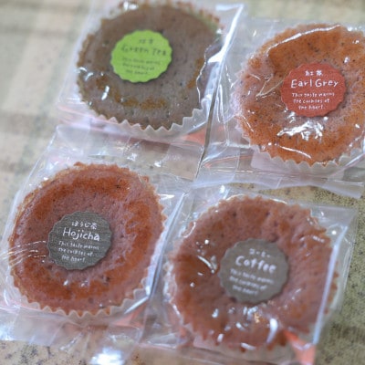 ソフトマドレーヌセット(コーヒー・紅茶・抹茶・ほうじ茶)  焼き菓子を京都府与謝野町よりお届け