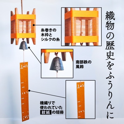 丹後の風音 糸巻きふうりん (ゴールドラメ) 和を感じながら夏を彩る風鈴