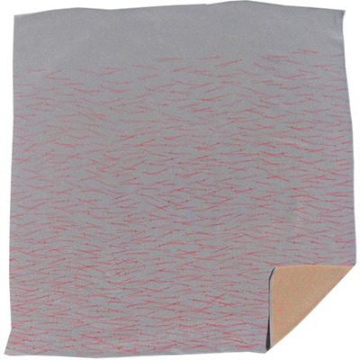 友禅風呂敷 松葉 (ブルーグレー/朱の松葉)1枚