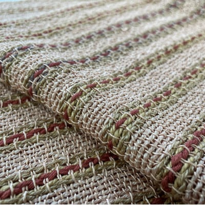 【さとふる限定・一点もの】草木染め×手織り　職人仕立てのシルクストール　幅34cm×長さ158cm