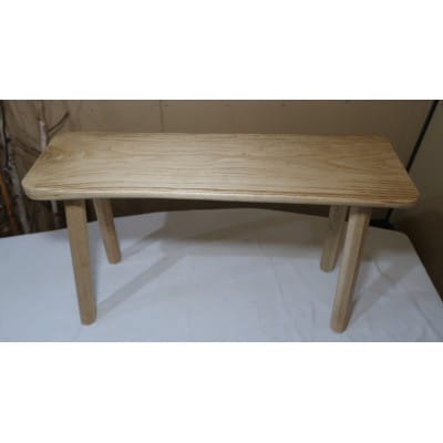 栗の奥行きの浅い小ベンチ