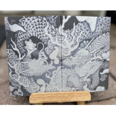 昇龍(紫龍)御朱印帳(龍の絵を真似て製織した御朱印帳)　薄い紫色【数量限定】