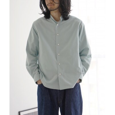Kinudian オフィサーシルクシャツ サックス フリーサイズ