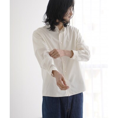Kinudian オフィサーシルクシャツ ホワイト フリーサイズ
