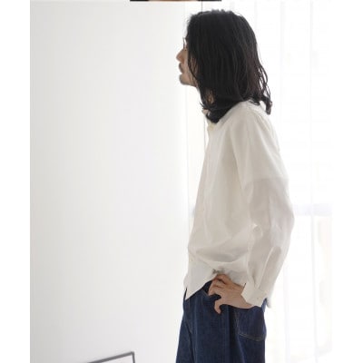 Kinudian オフィサーシルクシャツ ホワイト フリーサイズ
