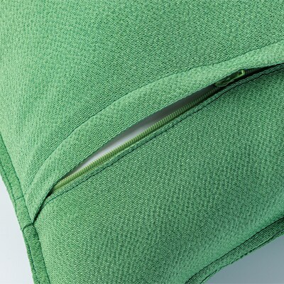 洗える丹後ちりめん「ちりめん美人」シルククッションカバー(グリーン)　ギフトにも　京都与謝野町より