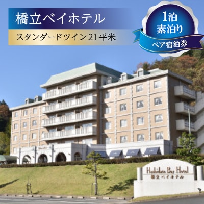 【橋立ベイホテル】ペア宿泊券　1泊素泊り　スタンダードツイン21平米