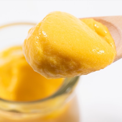 栽培期間中、農薬を使わず自家栽培した「コリンキーかぼちゃ」使用の手作りプリン　3個