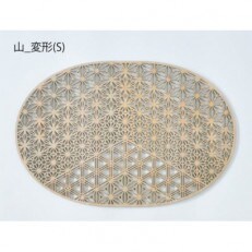 智頭杉のプレイスマット ー組子模様ー 天_四角 Sサイズ | お礼品詳細