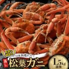 【先行予約】訳あり足が折れた蒸し松葉ガニ1.5kg前後