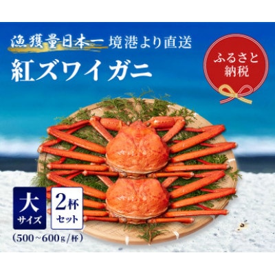 【蟹セレブ】ズワイガニ(紅ズワイガニ)大2杯セット(500～600g×2)
