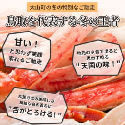 【11月中旬以降順次発送】ボイル松葉ガニ(400～500gを2枚)　OM-19-1