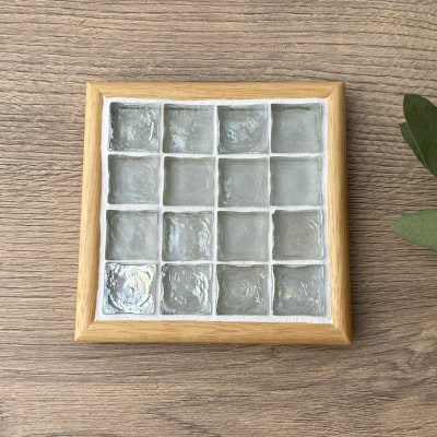 タイルコースター5枚セット(クリア・アーチフレーム)