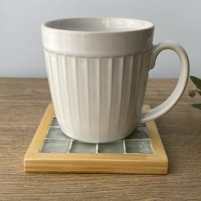 タイルコースター5枚セット(クリア・フラットフレーム)