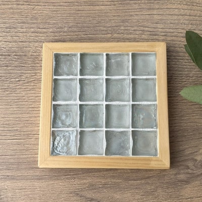 タイルコースター5枚セット(クリア・フラットフレーム)