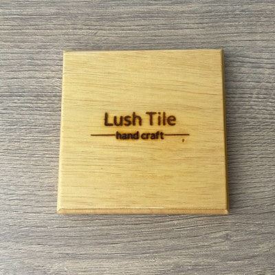 タイルコースター5枚セット(クリア・フラットフレーム)