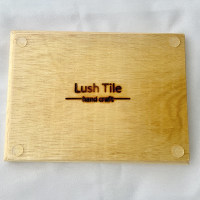 ガラスタイルトレイ小・大各1枚セット(クリア・アーチフレーム)