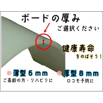 簡易型大腿四頭筋訓練器 「プッシュボード」8mm厚[030M06-2	]
