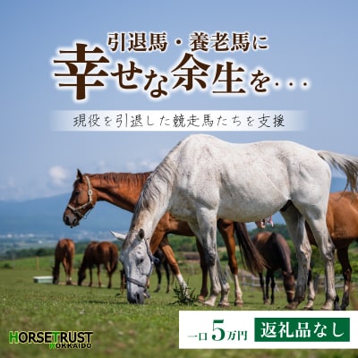 【引退競走馬 余生支援】北海道 岩内町 ホーストラスト北海道支援 (5)  F21H-558