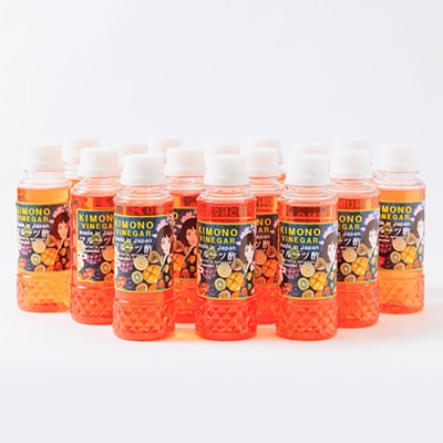 【KIMONO VINEGAR】フルーツ酢ジュース(国産いちご酢)180ml　16本/cs　
